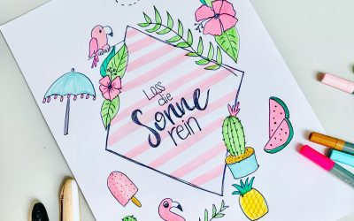 IG Live Session – sommerliches Lettering